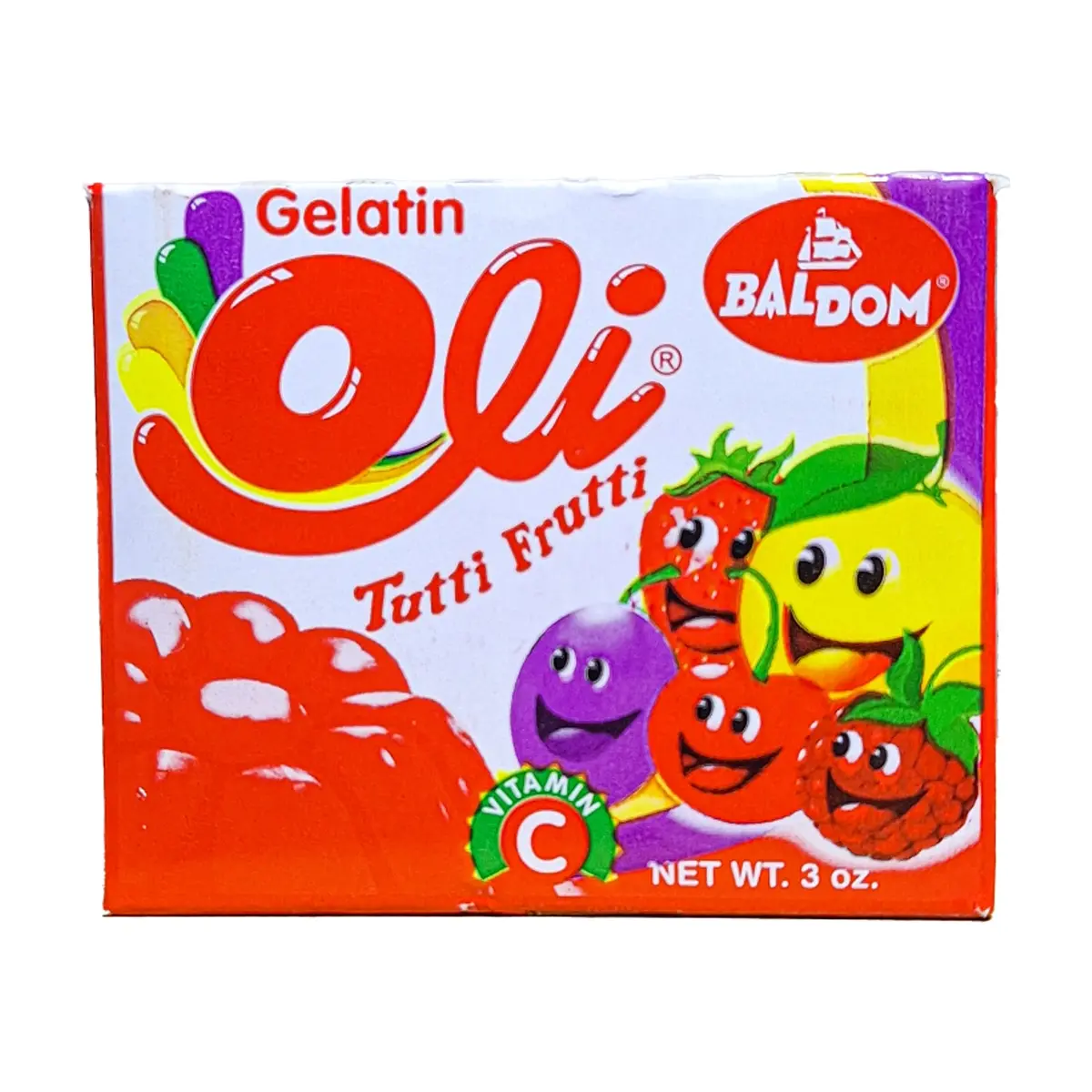 Gelatina sabor tutti frutti Oli (85 g / 3 oz)