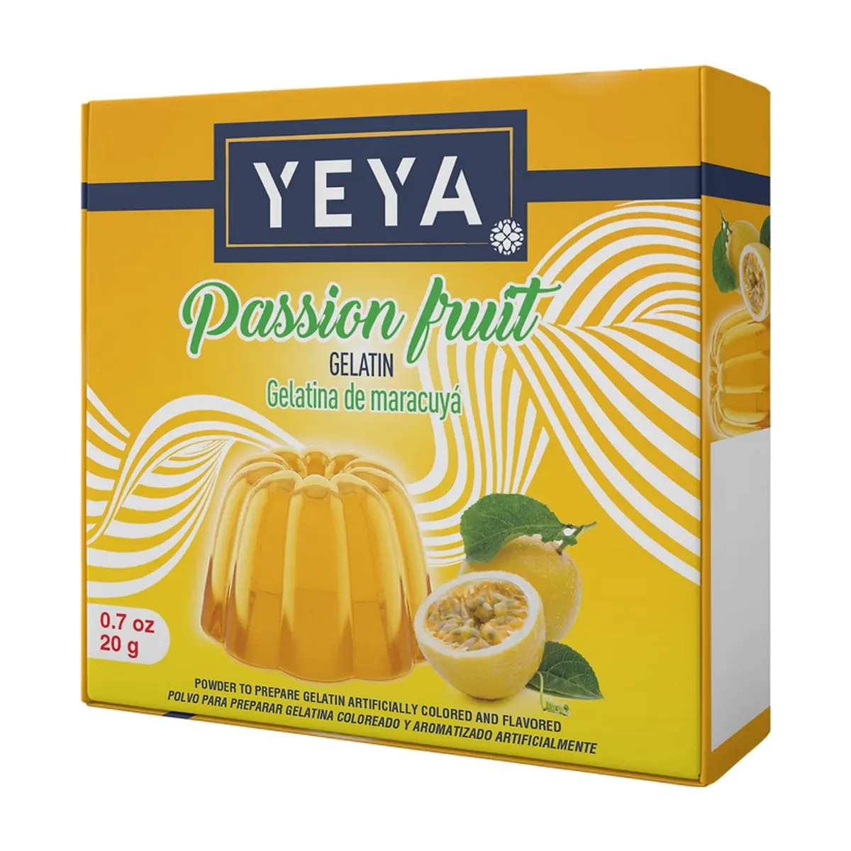 Gelatina sabor maracuyá YEYA (20 g)
