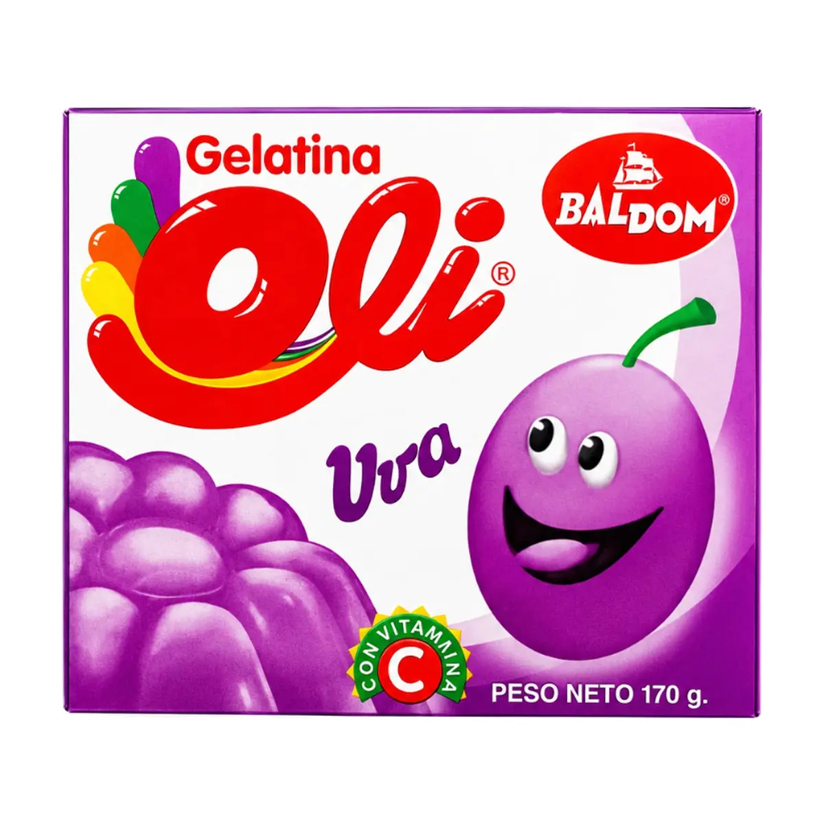 Gelatina sabor uva Oli (170 g / 6 oz)