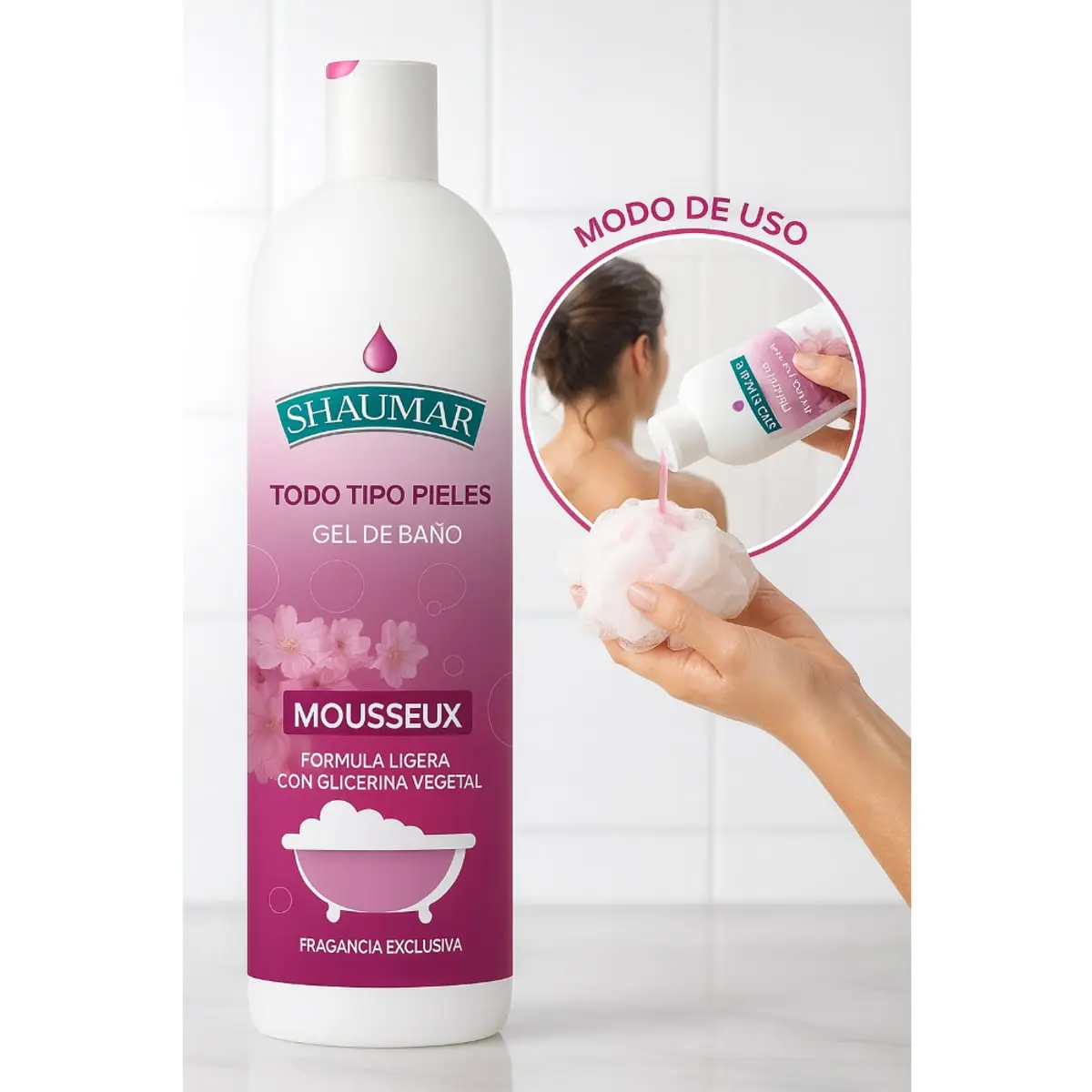 Gel de baño mousseux Shaumar (1000 ml) - Thumbnail 4