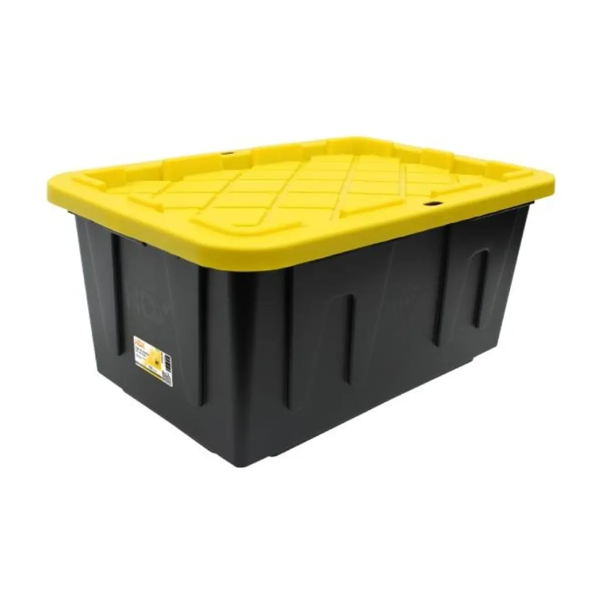 Caja de plástico de uso rudo 102 L negro HDX