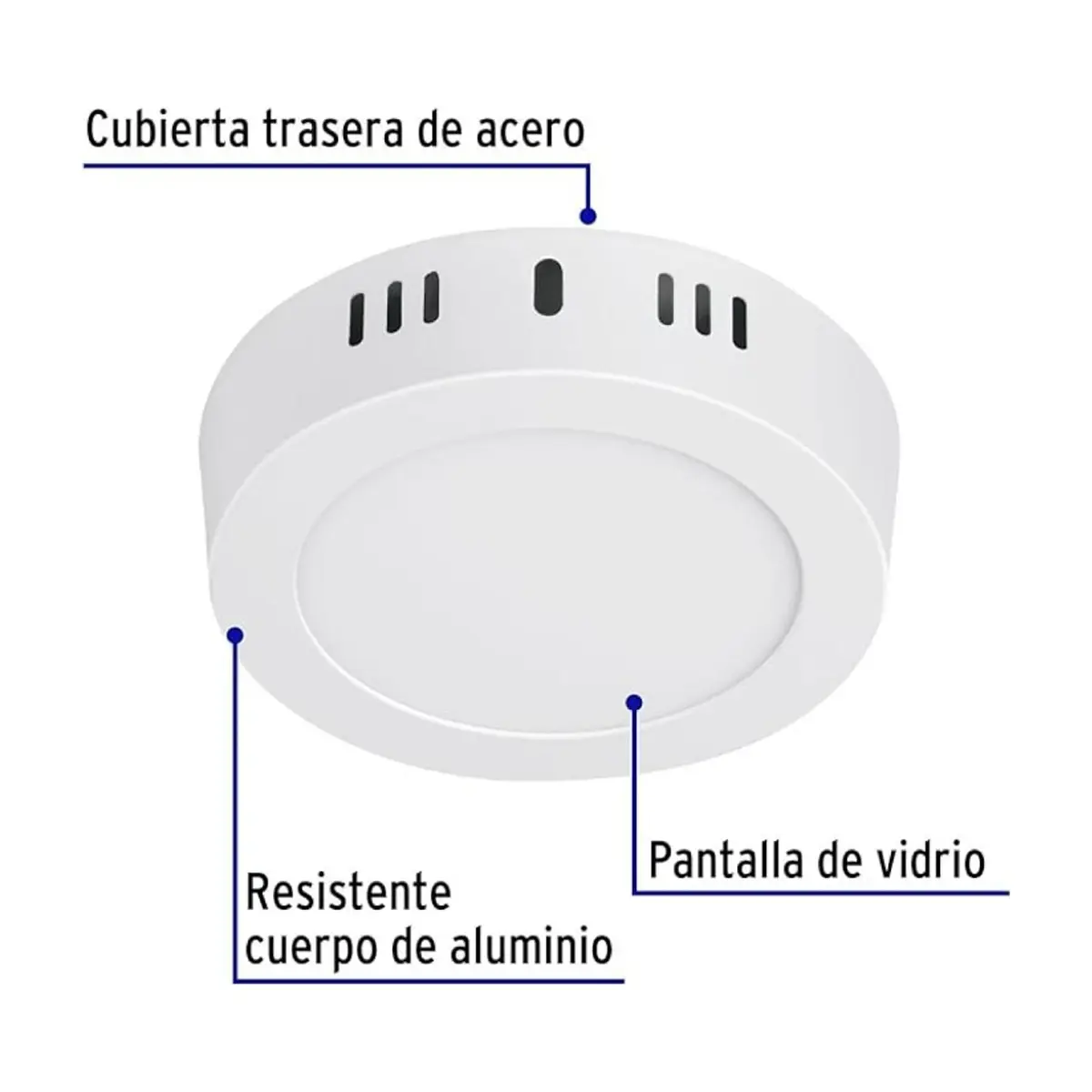 Luminario tipo plafón LED 6 W Volteck PLA-203L - Thumbnail 4
