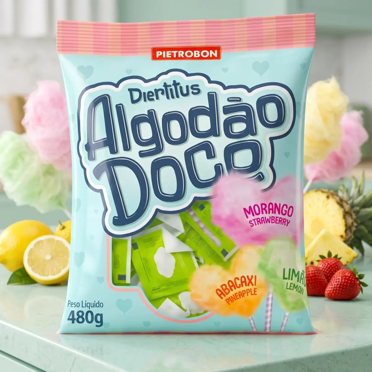 Chupetines de algodón dulce surtidos Pietrobon (480 g / 1.06 lb) - Thumbnail 4