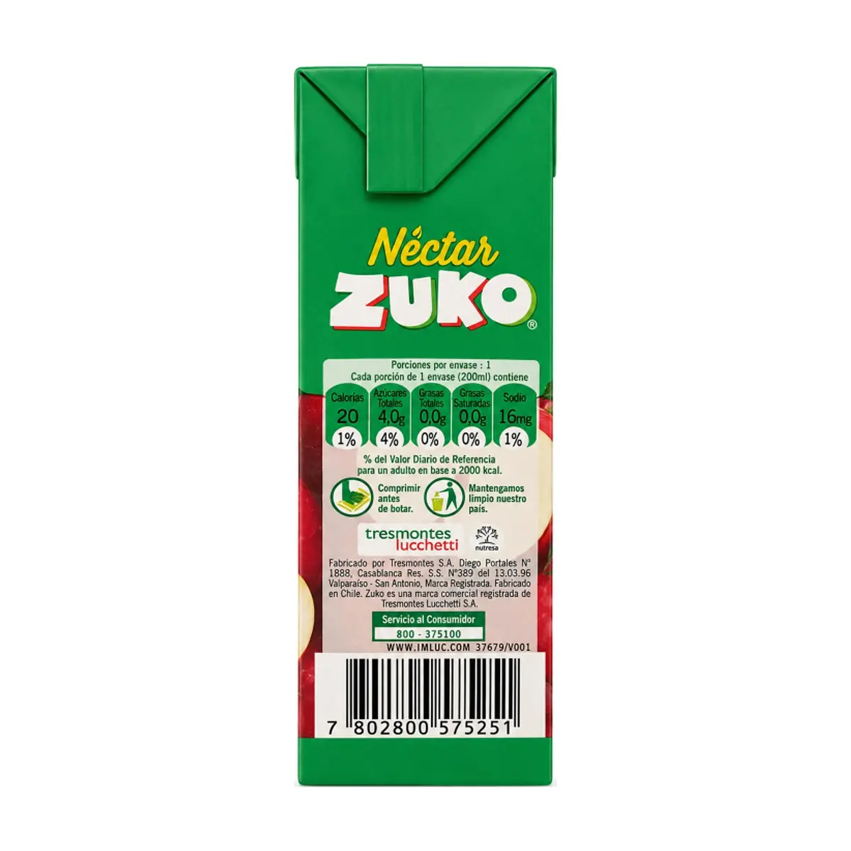 Néctar de manzana Zuko (6 x 200 ml) - Thumbnail 3