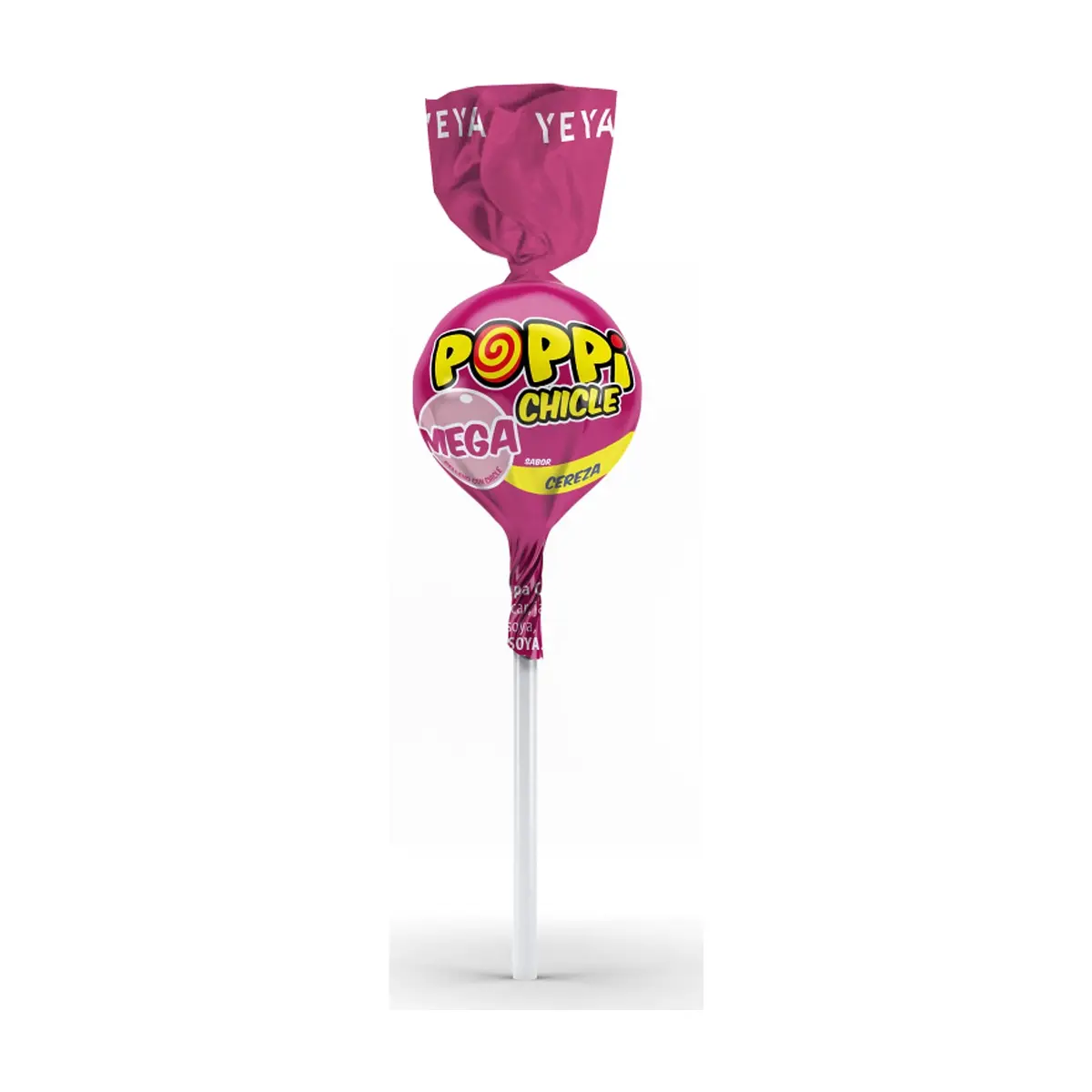 Chupa chupas con relleno de chicle sabor cereza YEYA (600 g / 1.32 lb) - Thumbnail 2