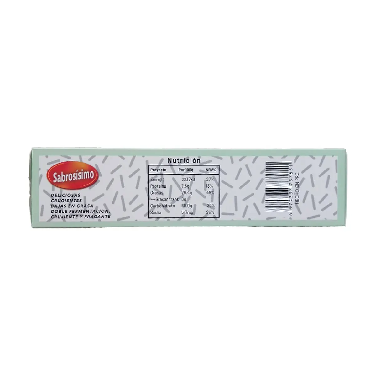 Galletas de soda con semillas de Chía Sabrosísimo (250 g / 8.81 oz) - Miniatura 2