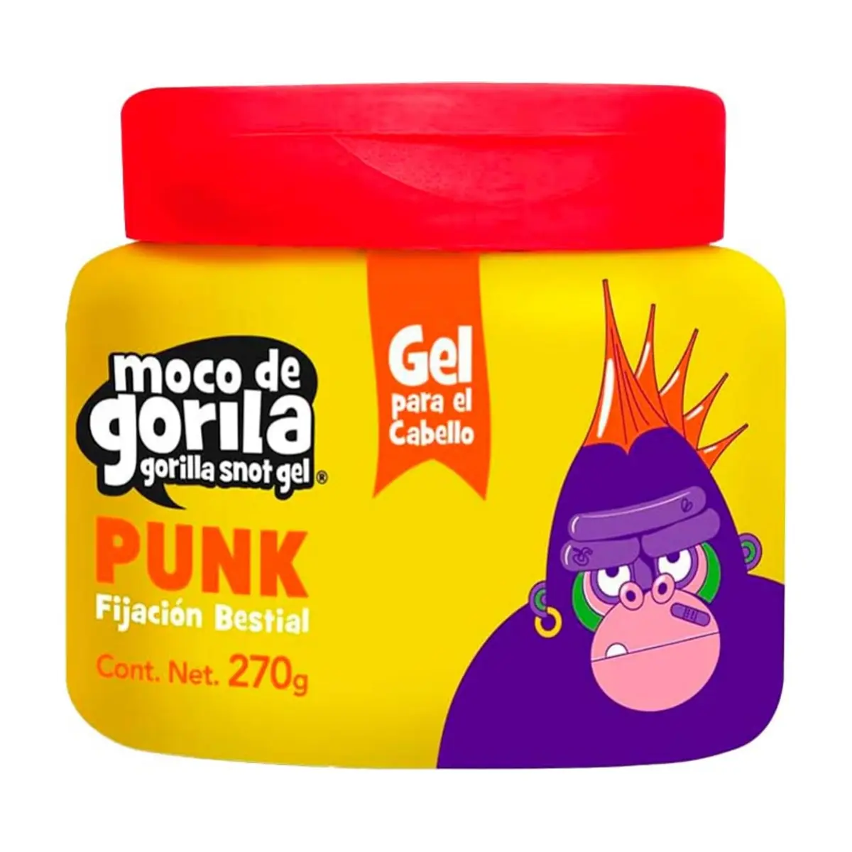Gel para el cabello punk fijación bestial Moco de Gorila (270 g / 9.5 oz)