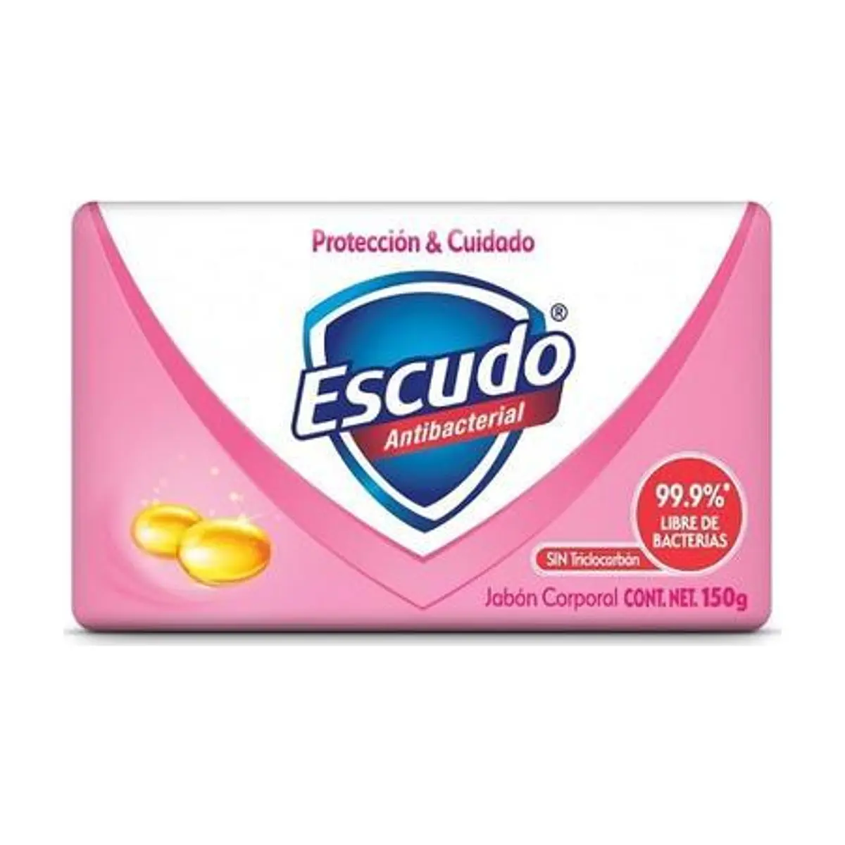 Jabón Rosa Protección y Cuidado (135g) ESCUDO - Image 1