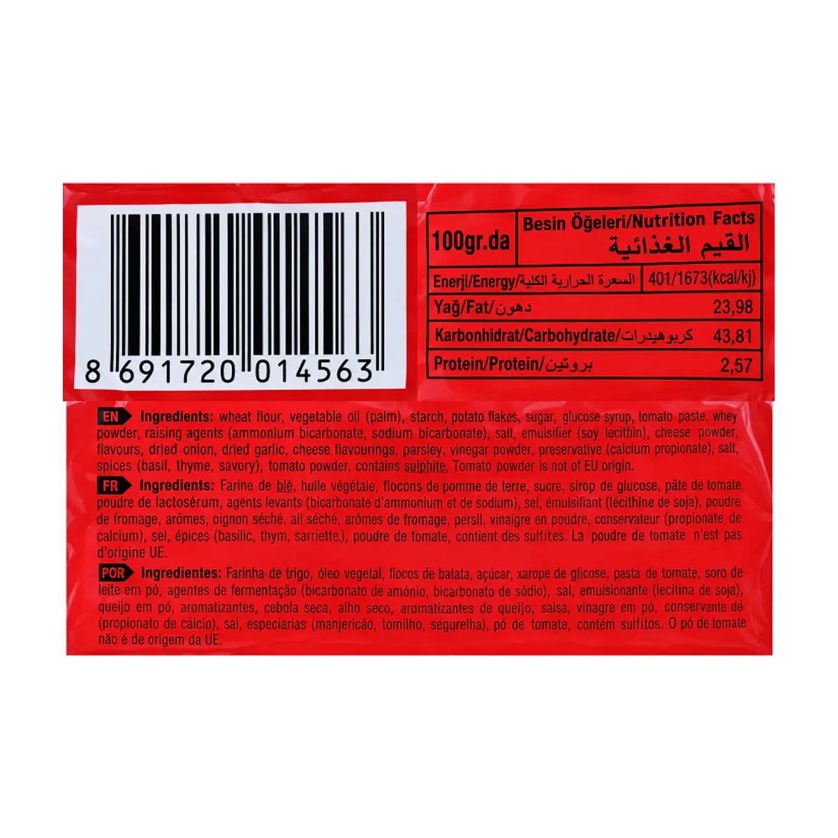 Galletas saladas tipo cracker sabor pizza ANI (120 g / 4.23 oz) - Thumbnail 3