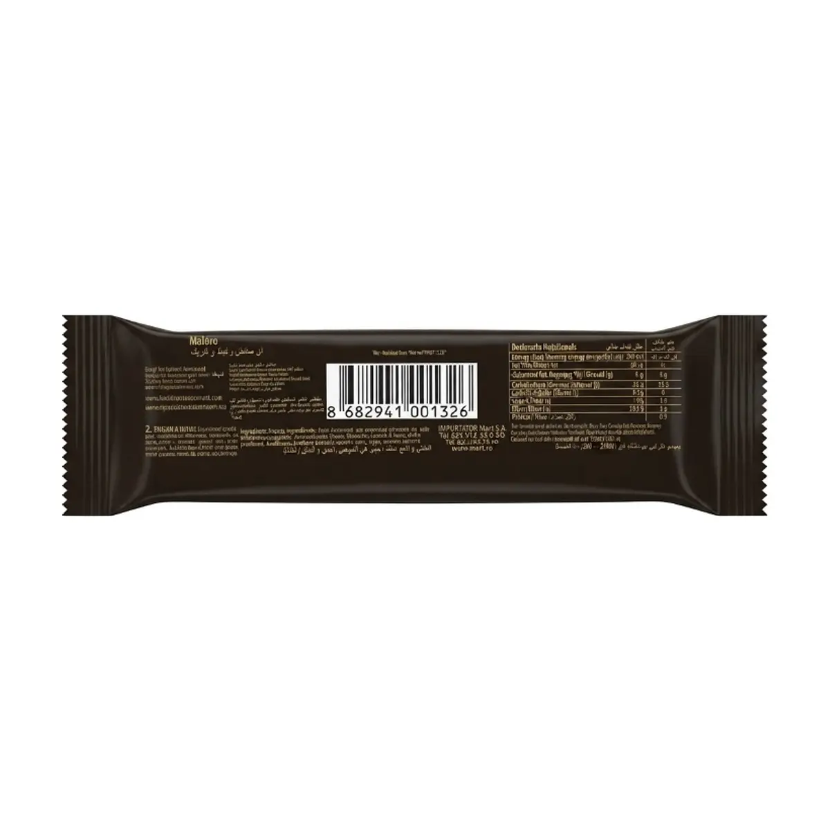 Barrita de galleta y caramelo cubierta de chocolate Bonucci Bene (40 g / 1.41 oz) - Thumbnail 2