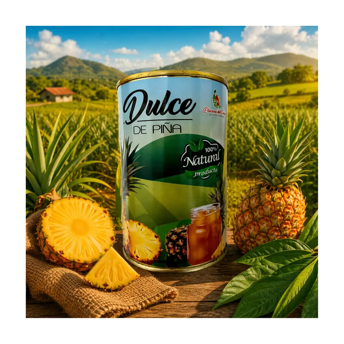 Dulce de piña Placeres del Campo (460 g / 1.01 lb) - Miniatura 3