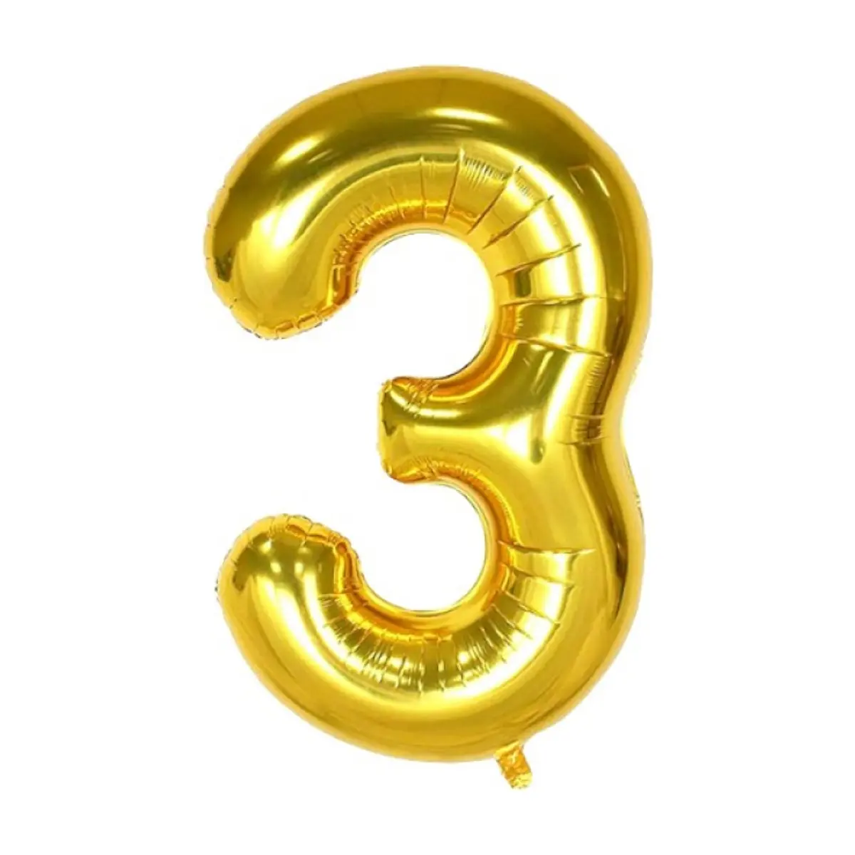Globo dorado número 3 Balloon (16 pulgadas)