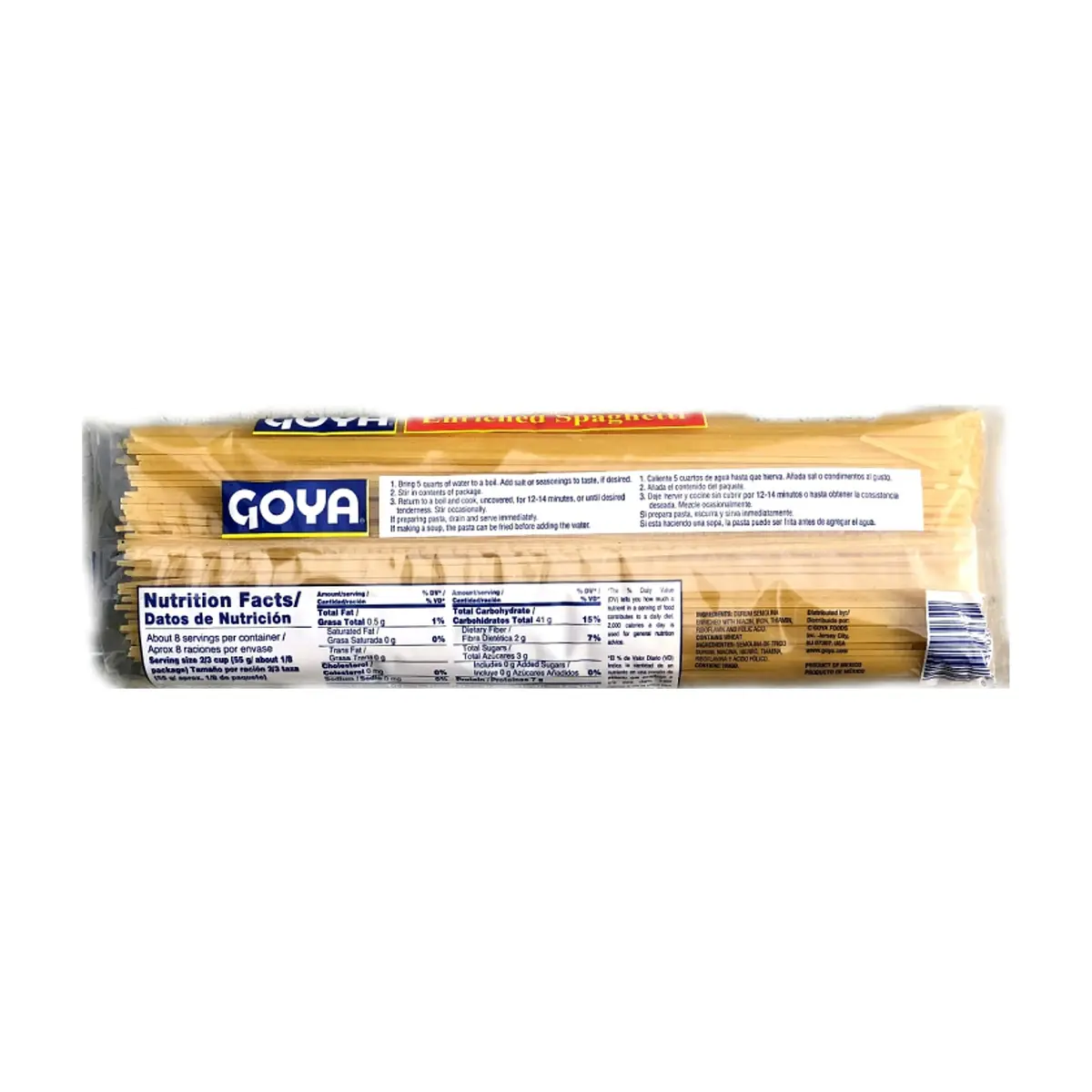 Espaguetis enriquecidos Goya (454 g / 1 lb) - Thumbnail 2