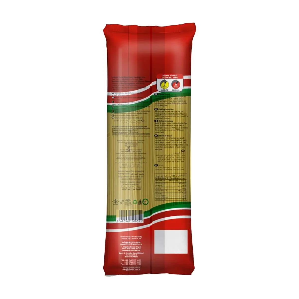 Espaguetis La Diva (5 x 500 g / 1.1 lb) - Thumbnail 4