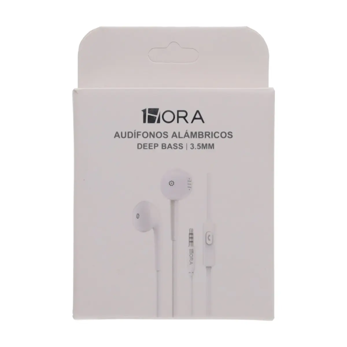 Audífonos alámbricos cable 3.5mm 1Hora AUT117