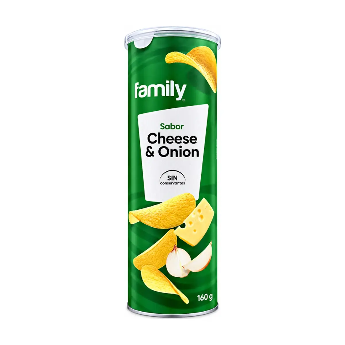 Papas sabor Queso y Cebolla Family (160 g) - Miniatura 1