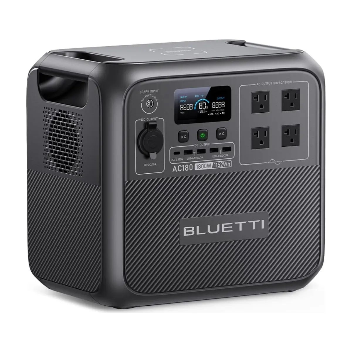 Estación de energía portátil 1800 W 1152 Wh Bluetti AC180