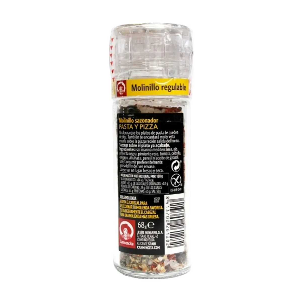 Molinillo sazonador pasta y pizza Carmencita (68 g / 2.40 oz) - Thumbnail 2
