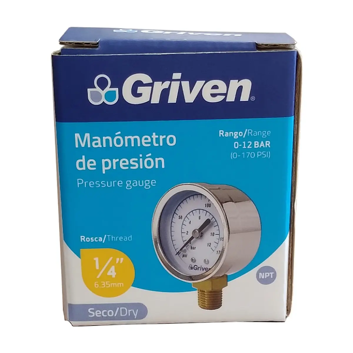 Manómetro de presión Griven GV-ZW-WC50-S - Thumbnail 2