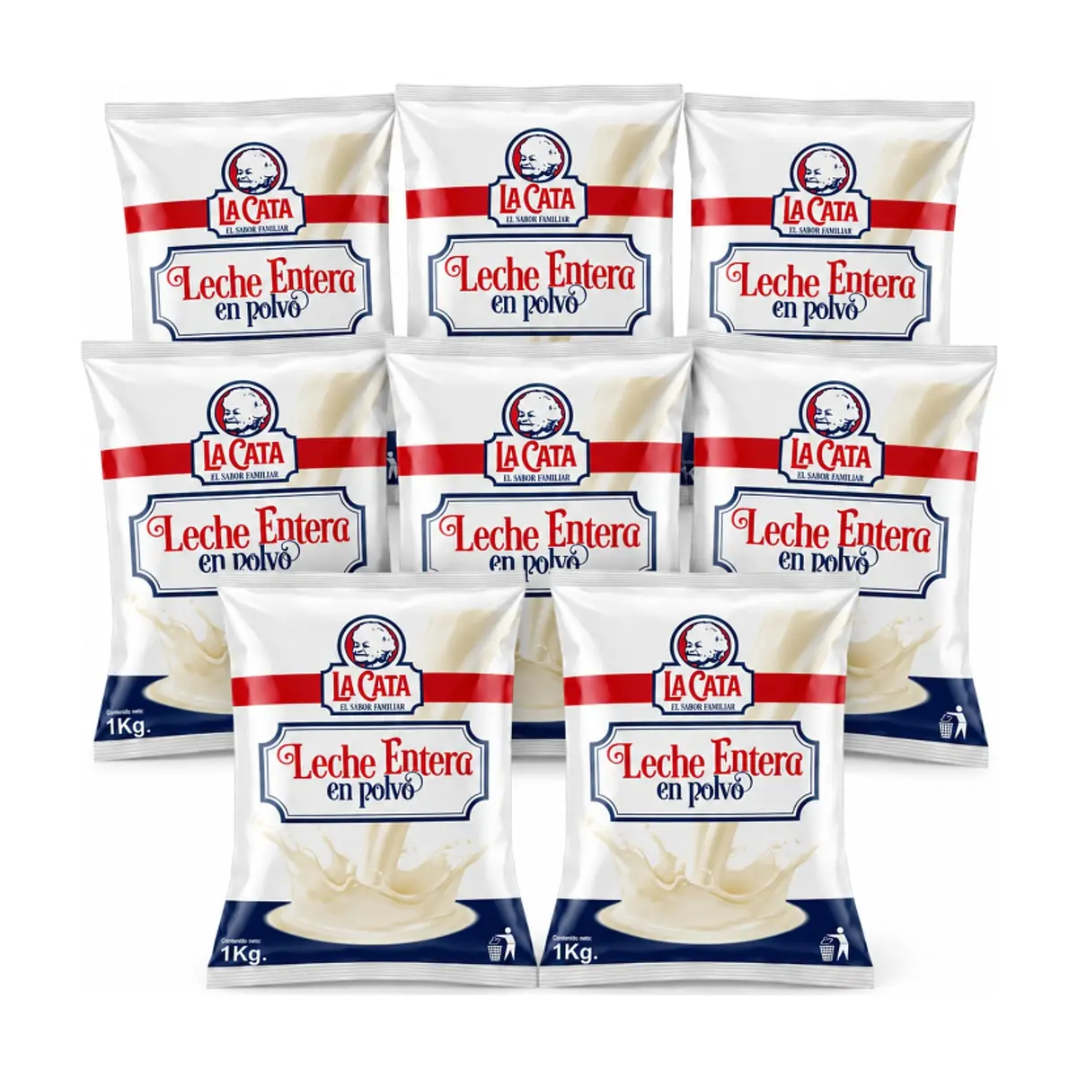 Leche en polvo entera La Cata ( 8 x 1 kg / 2.20 lb) - Imagen 1
