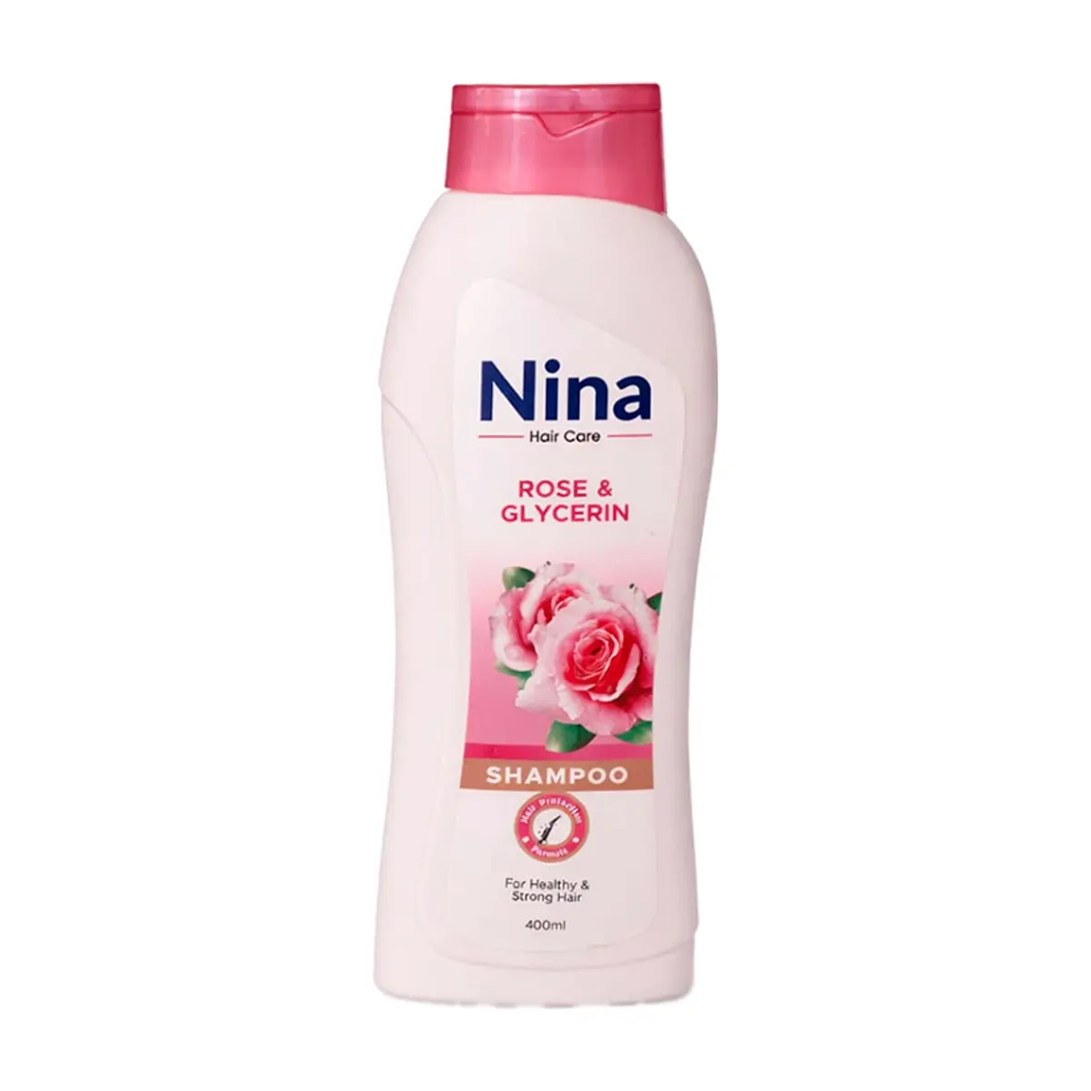 Champú con esencia de rosas y glicerina Nina (400 ml)