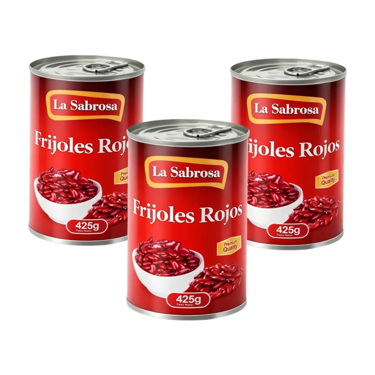 Frijoles rojos enlatados La Sabrosa (3 X 425 g / 15 oz)