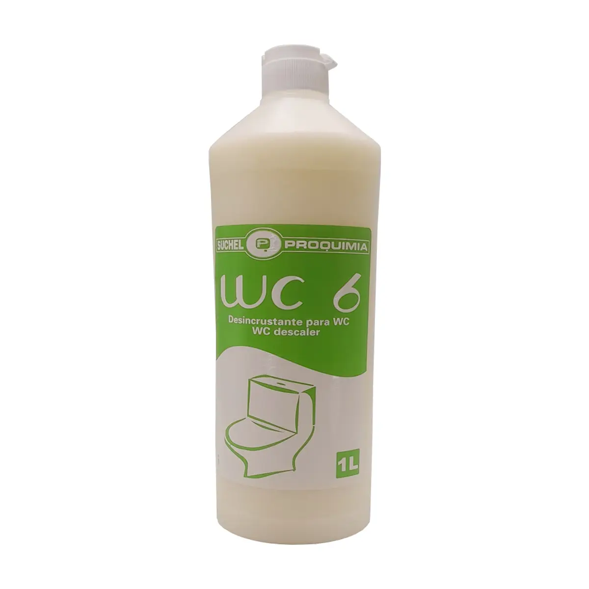 Limpiador WC-6 desincrustante para inodoros Suchel Proquimia (1 L)