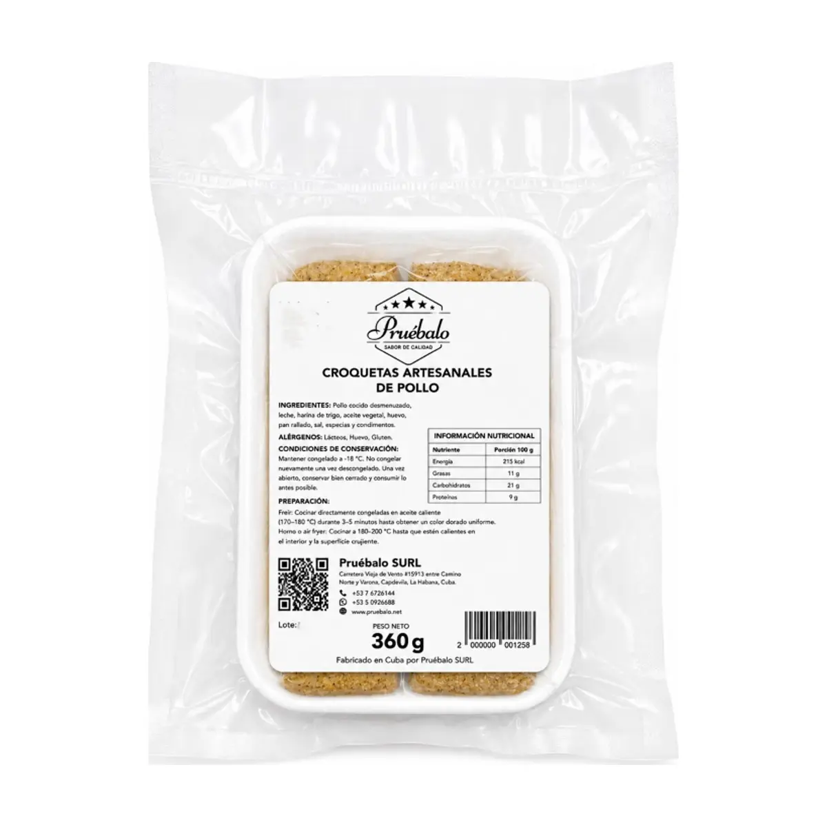 Croquetas artesanales de pollo Pruébalo (360 g / 12.7 oz) - Thumbnail 4