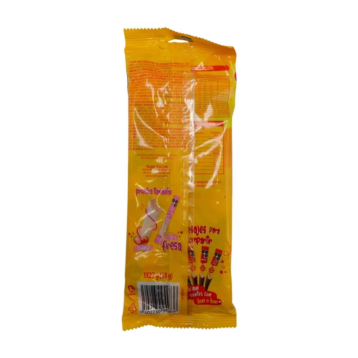 Galletas rellena con pasta de maní y cobertura de chocolate Bon o Bon (81 g / 2.85 oz) - Thumbnail 2
