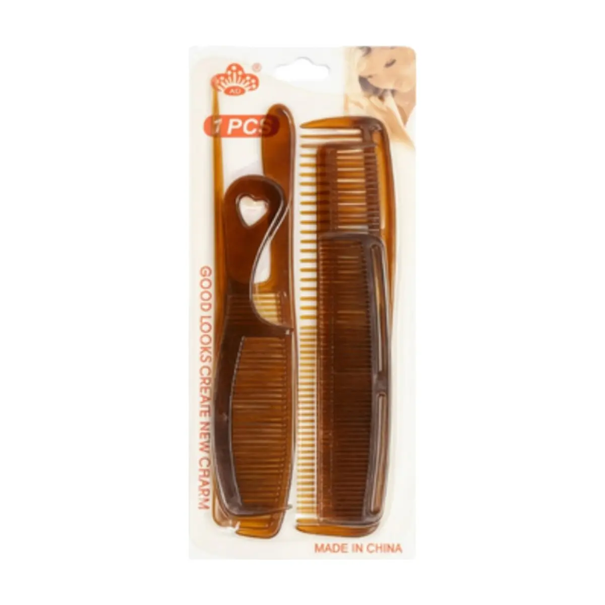 Peines de plástico para el cabello AD (6 U)