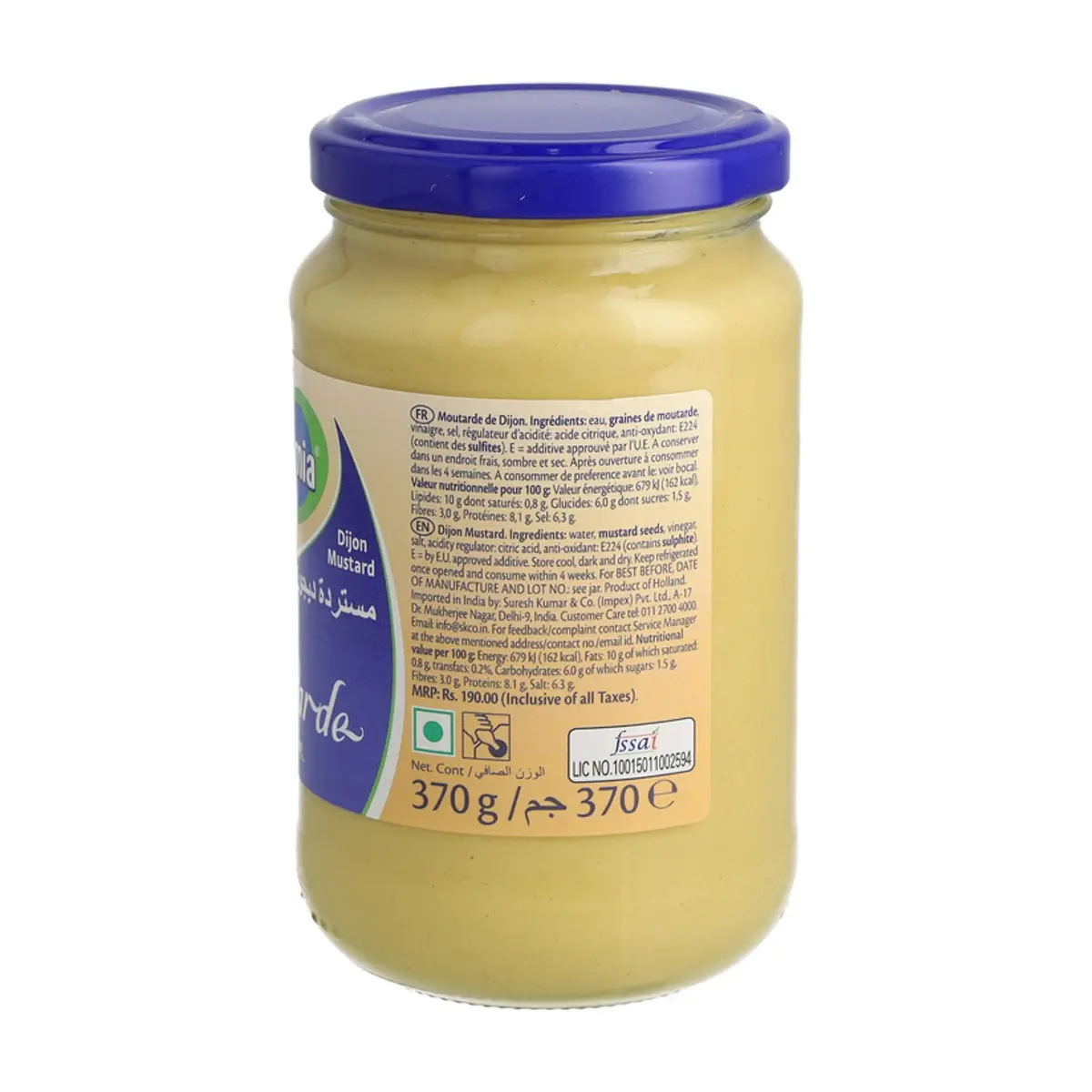 Mostaza de Dijon Remia (370 g / 13.05 oz) - Thumbnail 2