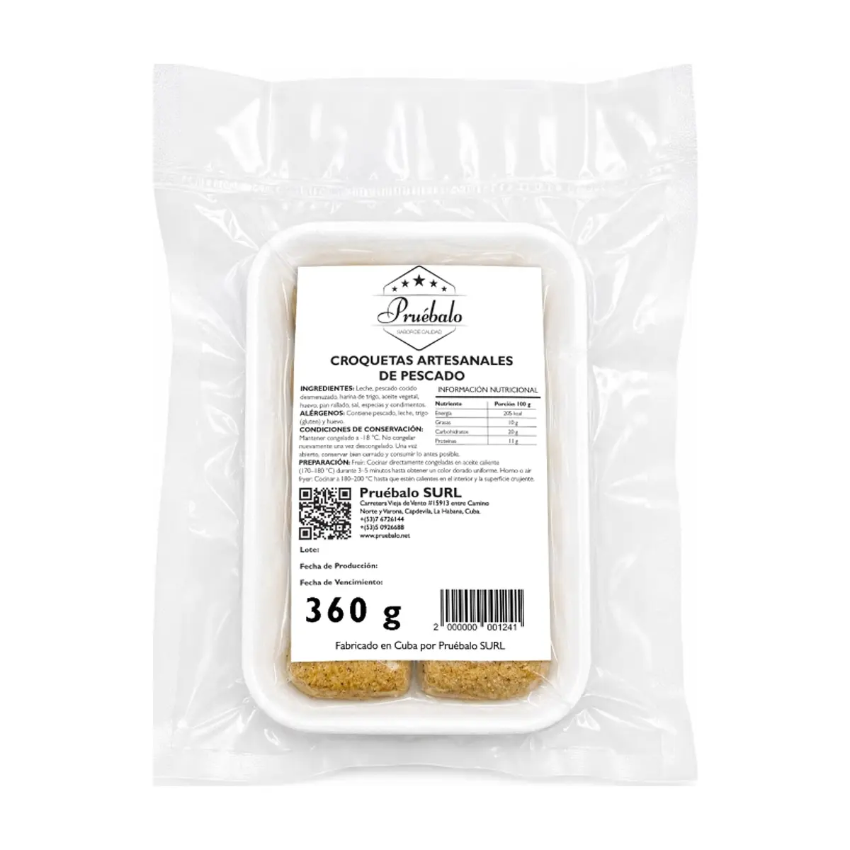 Croquetas artesanales de pescado Pruébalo (360 g / 12.7 oz) - Thumbnail 2