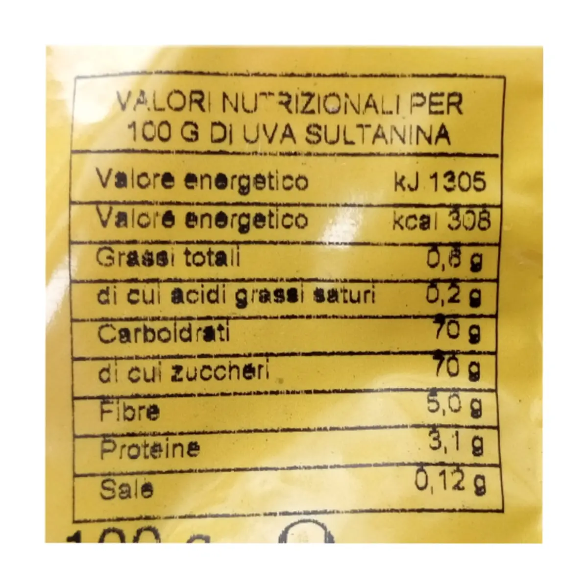Uvas pasas sultaninas deshidratadas Life (100 g / 3.5 oz) - Thumbnail 3