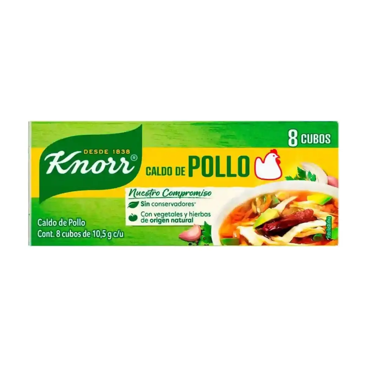 Caldo de pollo en cubos Knorr (84 g / 2.9 oz)