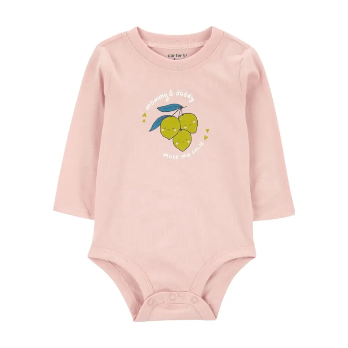 Body de manga larga baby lemons mommy & daddy Carter's (Talla-18 meses)
