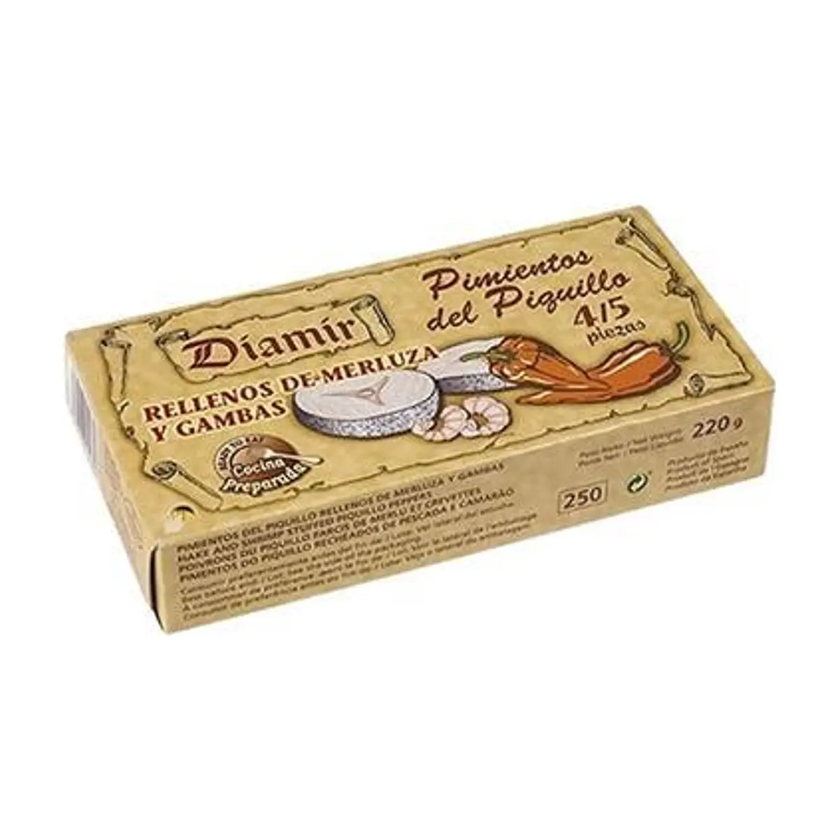 Pimiento Piquillo Merluza/Gambas (220 gr) DIAMIR