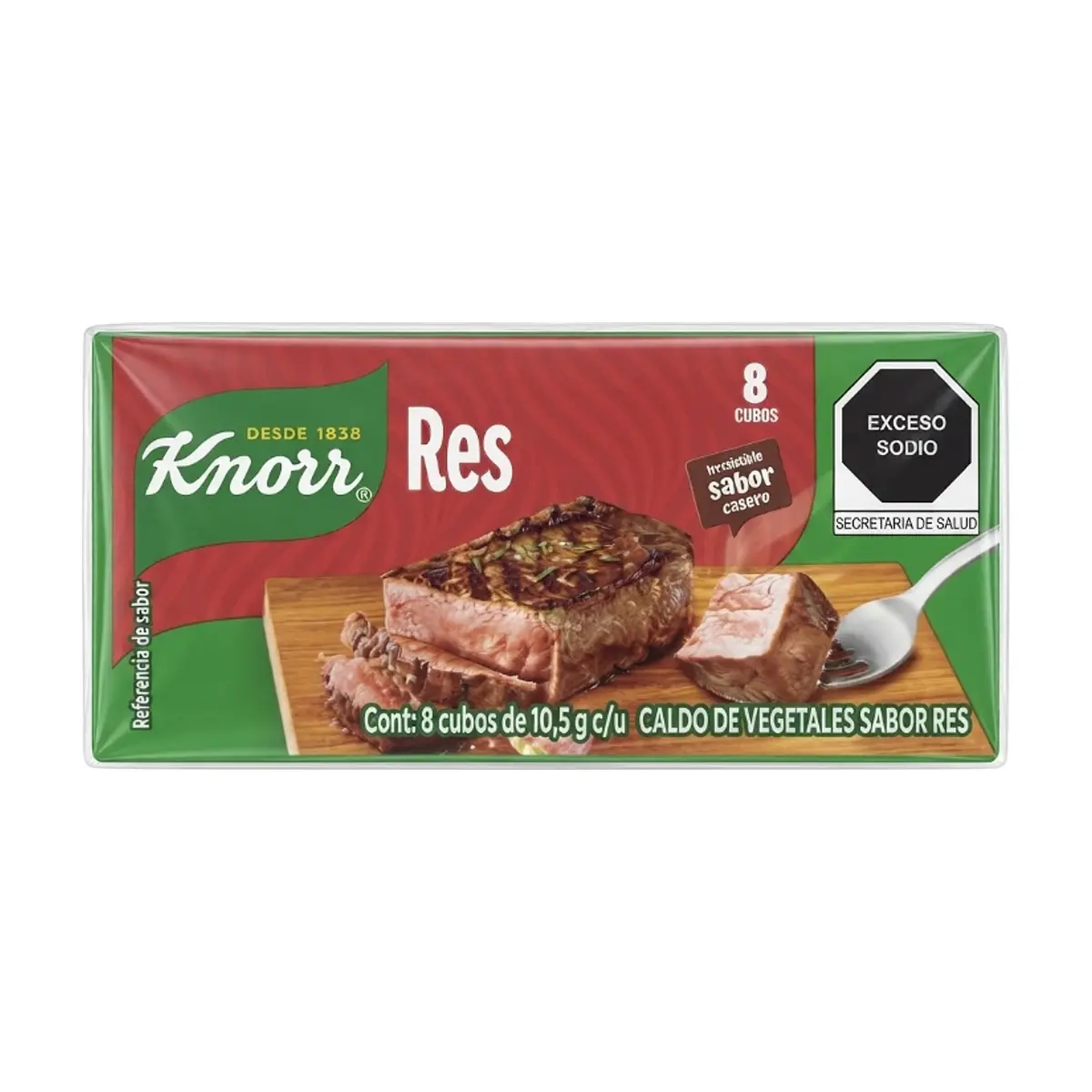 Caldo de vegetales sabor res Knorr (84 g / 2.96 oz)
