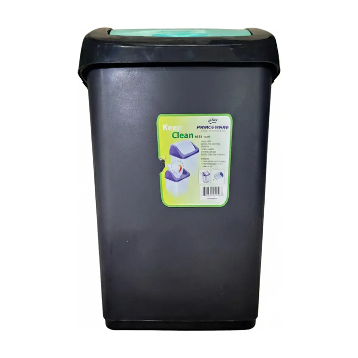 Cesto con tapa giratoria para basura 15 L Princeware - Thumbnail 4