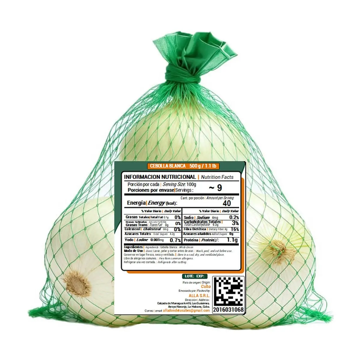 Cebolla blanca ALLÁ (500 g / 1.1 lb) - Miniatura 3