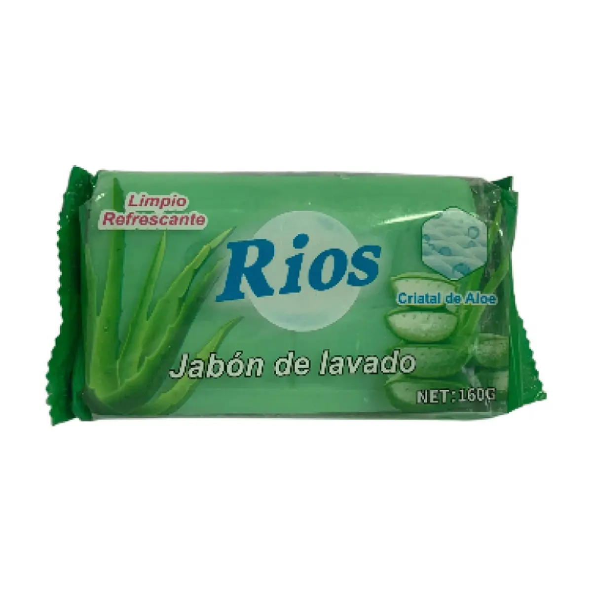 Jabón de lavar cristal de aloe Rios (160 g / 5.64 oz)