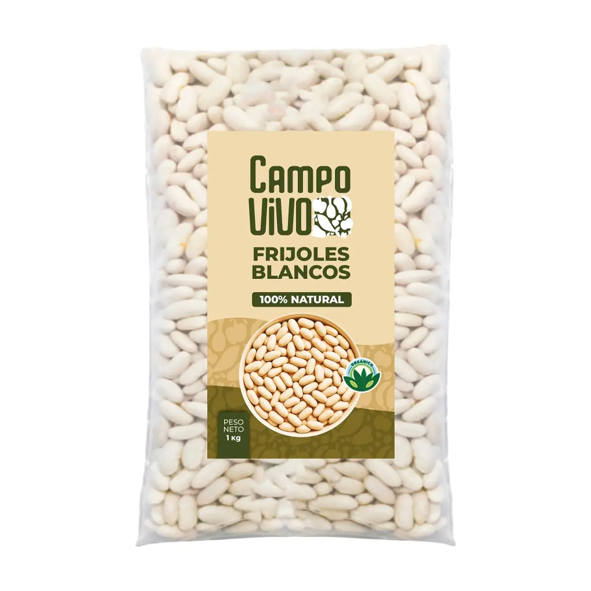 Frijoles blancos Campo Vivo (1 kg / 2.2 lb)