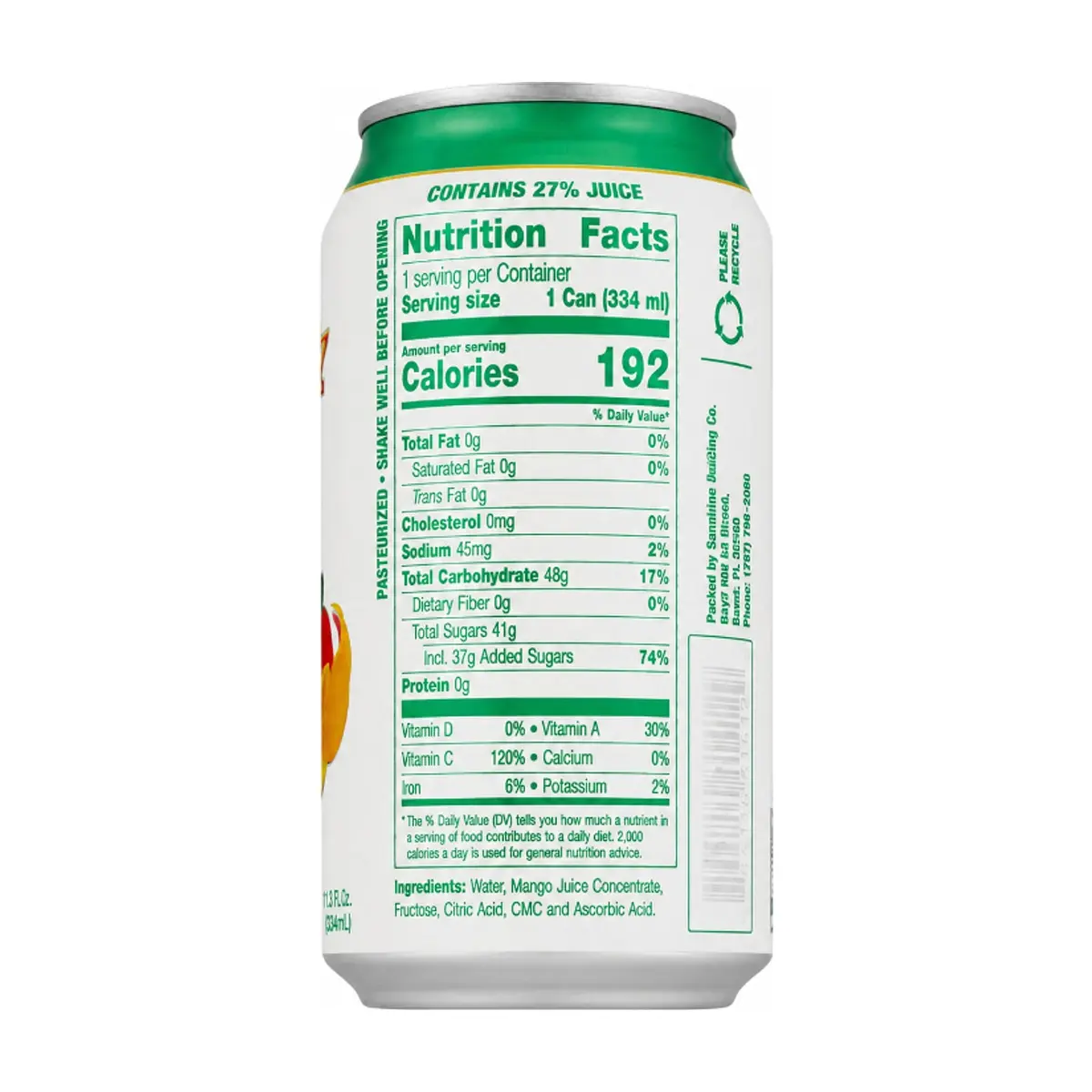 Néctar de mango Sunchy (6 x 334 ml / 11.3 fl oz) - Miniatura 3