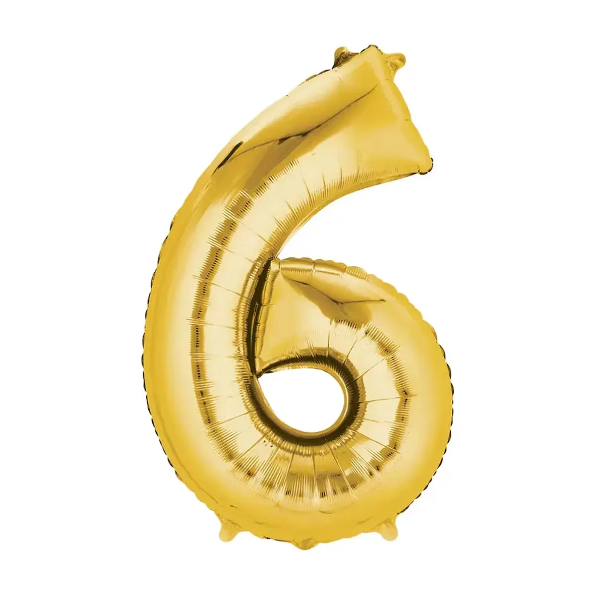Globo dorado número 6 - 14''