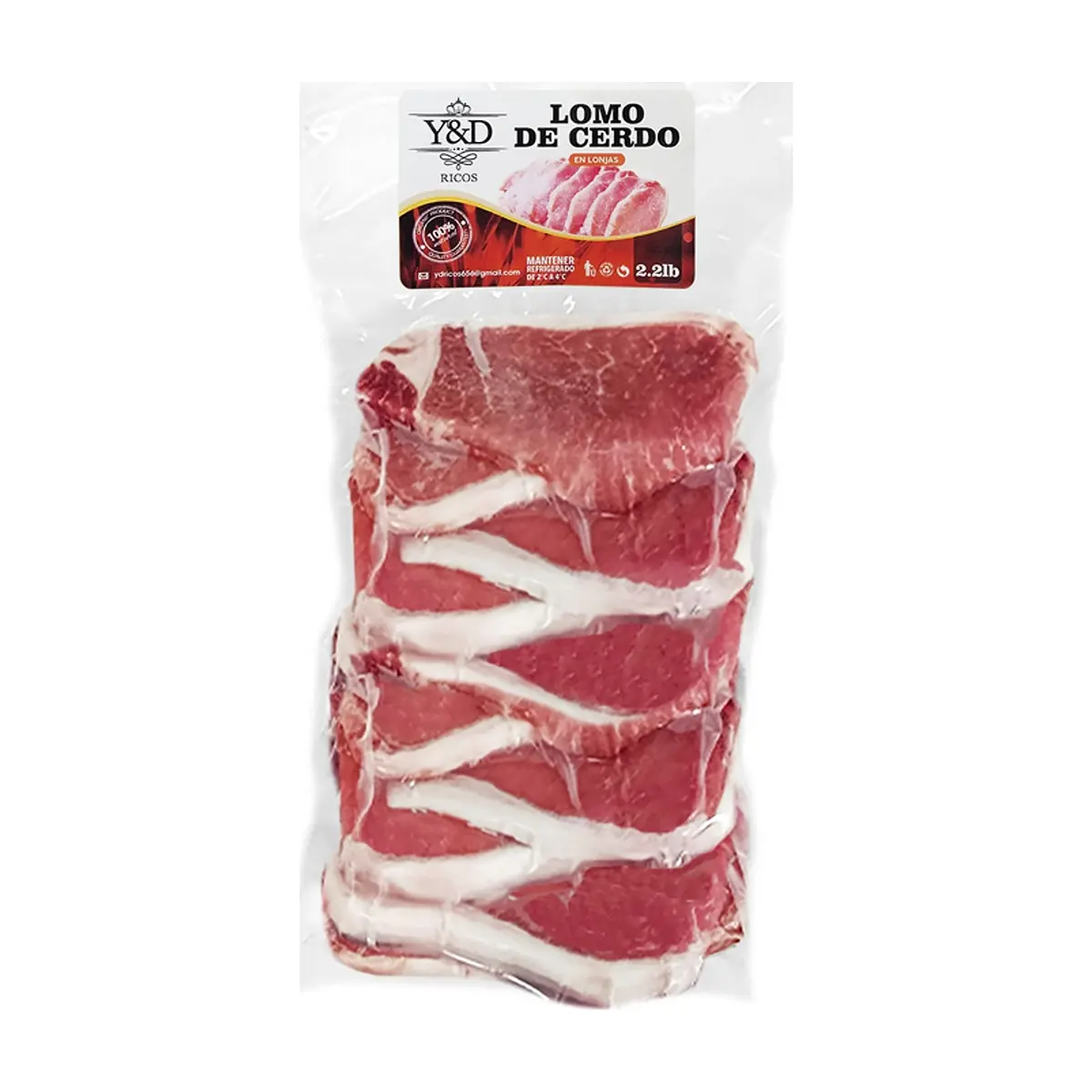 Lomo de cerdo en lonjas Y&D Ricos (1 kg / 2.2 lb) - Thumbnail 5