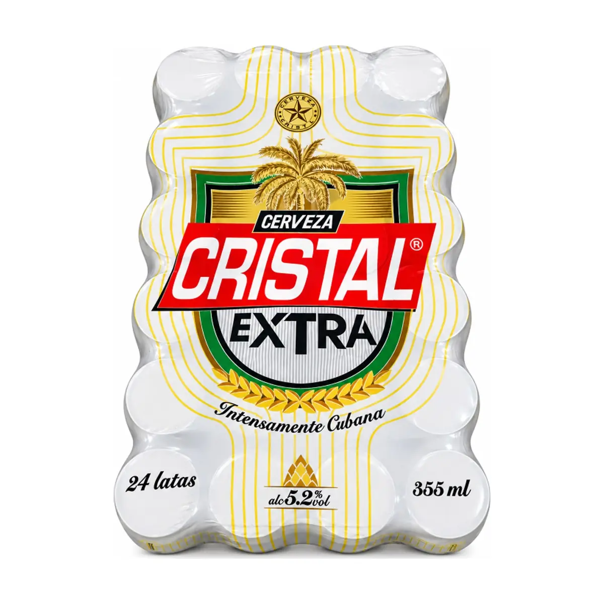 Cerveza en lata Cristal Extra (24 x 355 ml)