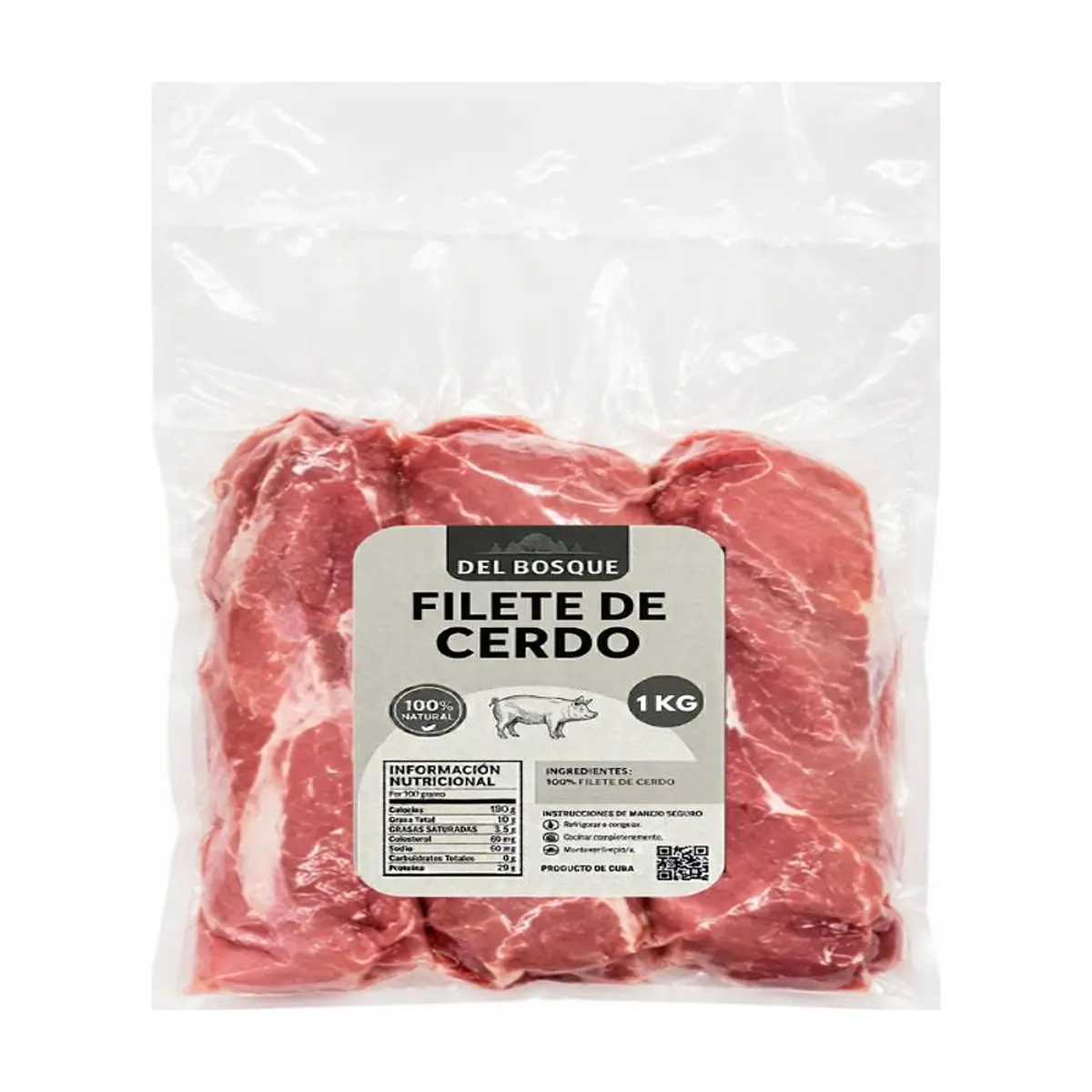 Filete de cerdo Del Bosque (1 kg / 2.2 lb) - Miniatura 1