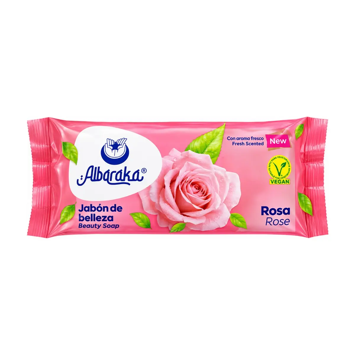 Jabón de belleza con aroma rosa Albaraka (100 g / 3.53 oz) - Imagen 1