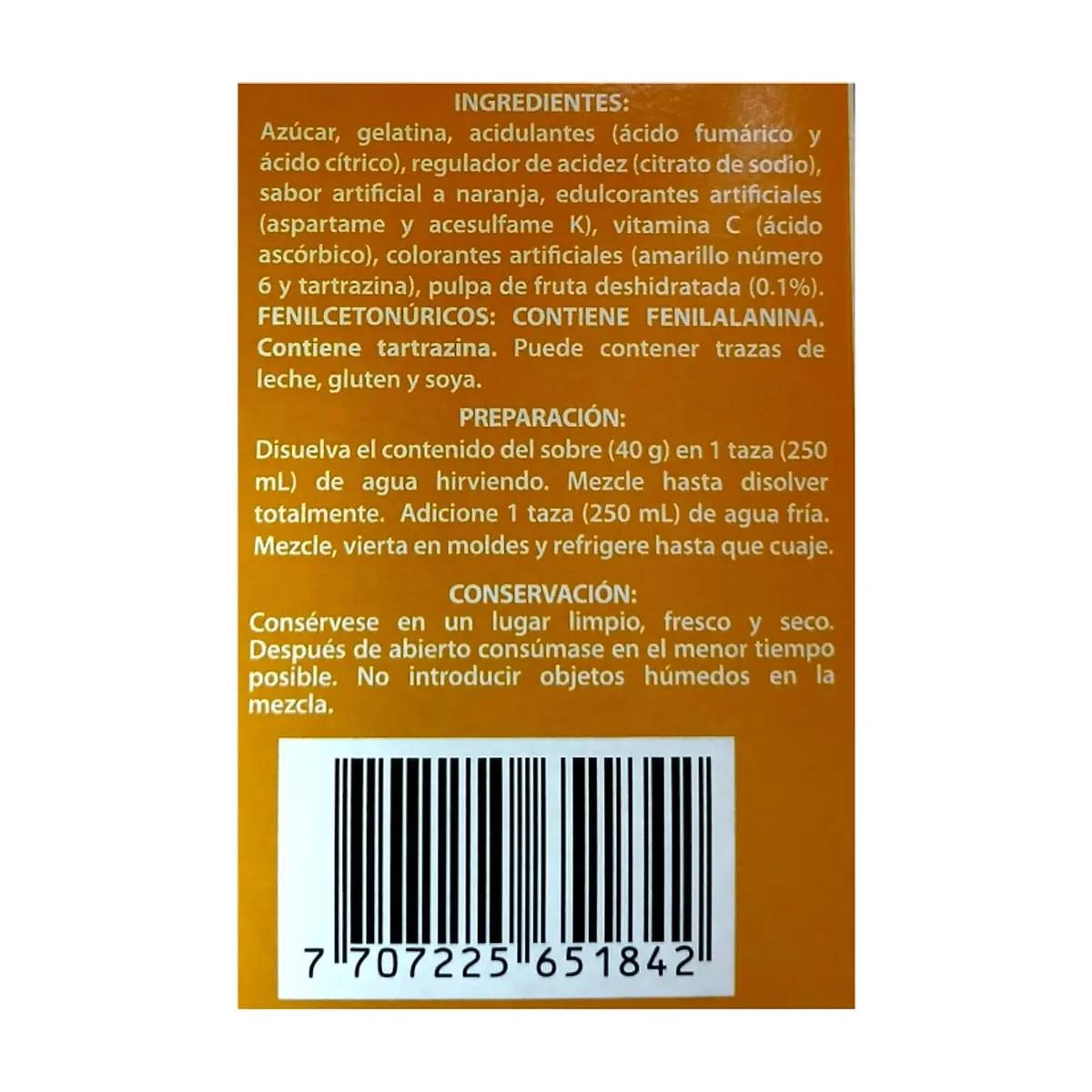 Gelatina sabor naranja boom (40 g / 1.41 oz) - Thumbnail 7