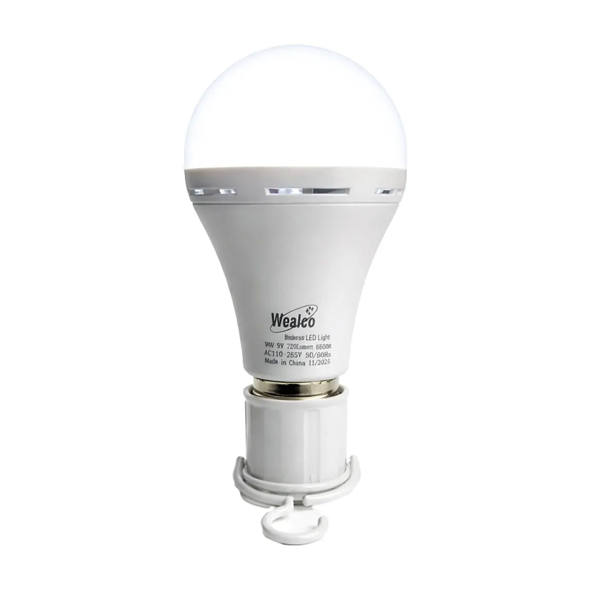 Bombillo Led recargable 9 W Wealco WL9