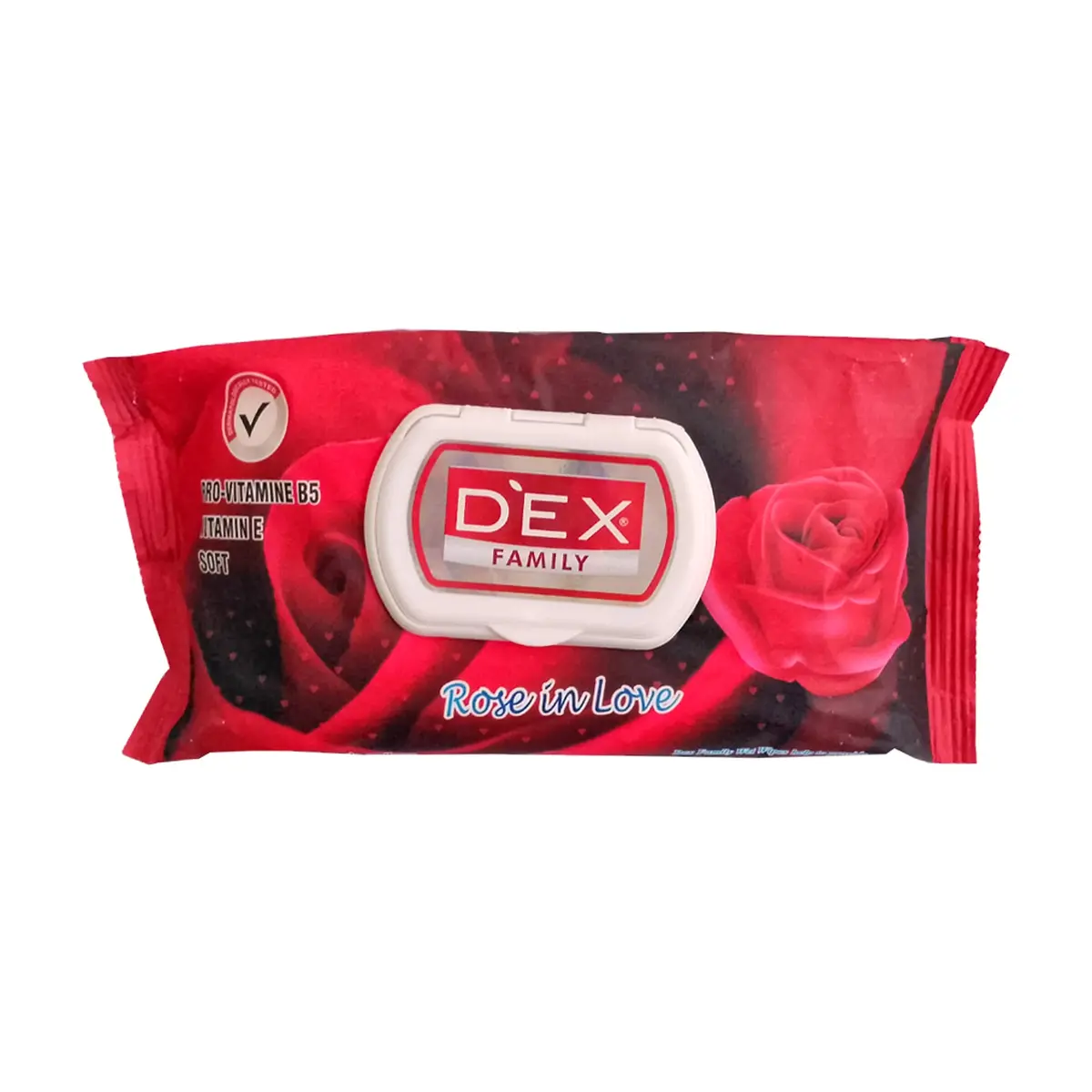 Toallitas húmedas de rosa Dex (72 U)